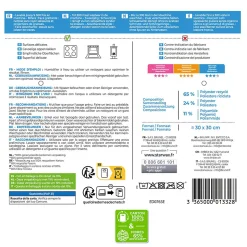 Chiffon microfibre spéciale vitrocéramique et induction