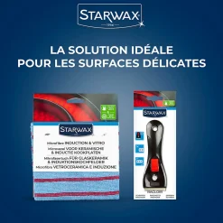 Chiffon microfibre spéciale vitrocéramique et induction