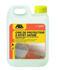 Cire de protection satinée FILASATIN - Auto-lustrante - Pour Pierres Naturelles et Terre Cuite - Le Bidon de 5 Litres