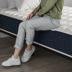 Combinaison lit matelas 90x190 cm, Matelas à Mémoire de Forme + Cadre de Lit en Fer, Comprenant 6 pieds, Epaisseur du matelas 15