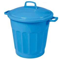 Conteneur alimentaire rond HACCP 50 L - bleu