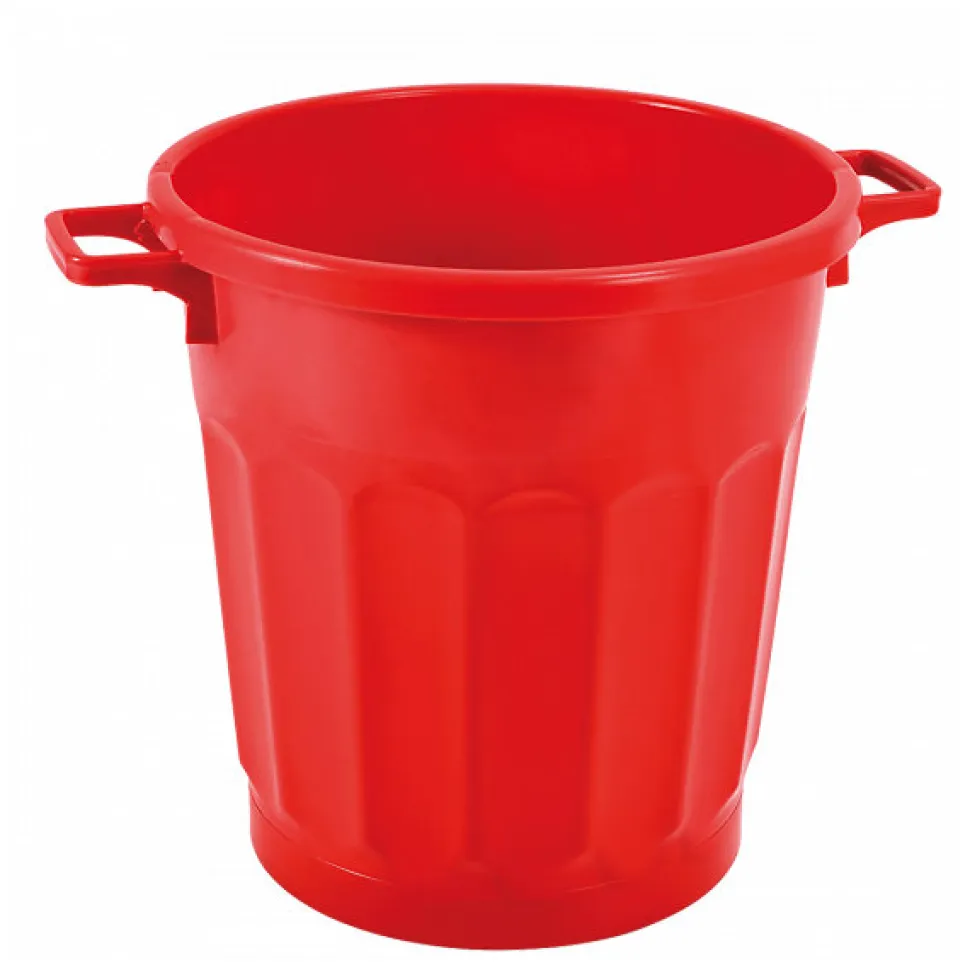 Conteneur alimentaire rond HACCP 50 L - rouge