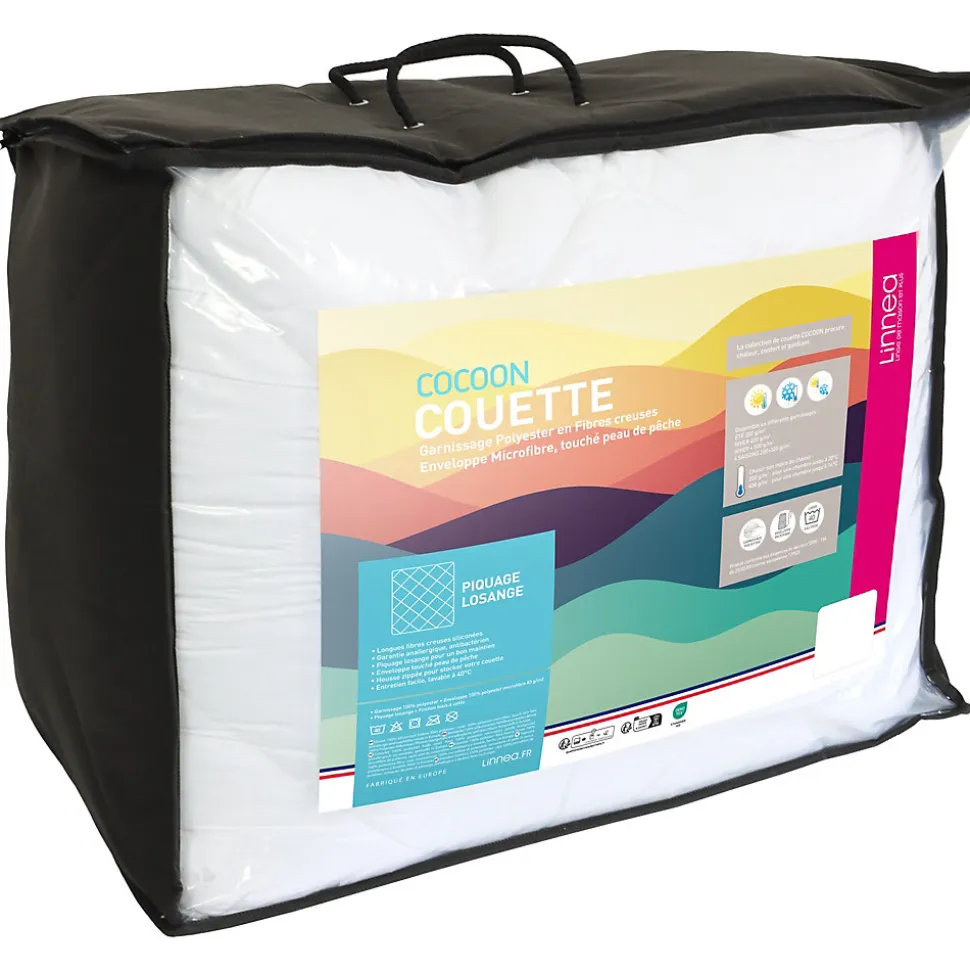 Couette 4 saisons 240x220 cm COCOON garnissage fibre polyester 500g/m2