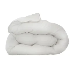 Couette anti-acariens chaude 200 x 200 cm polyester blanc