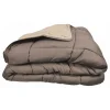 Couette chaude Bicolore Gamme Microfibre "Cocoon Non feu - Norme NF EN ISO 12952" toutes dimensions Toison d'or - Cocoon Taupe Lin