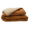 Couette chaude microfibre bicolore 400 gr/m2 (240x260 cm - Cuivre)