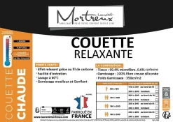 Couette chaude Relaxante - 2 personnes 220 x 240 - Spécial Hiver - MORTREUX