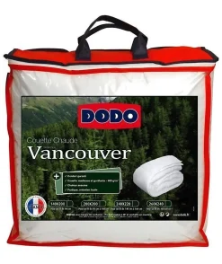 Couette chaude Vancouver - 220 x 240 cm - 400gr/m² - Blanc - DODO