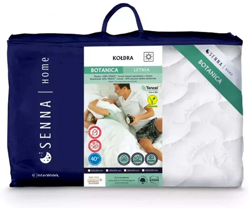 Couette d'été 200x220 BOTANICA Blanc Senna Home