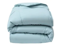 Couette enfant légère - 140 x 200 cm - 180g/m² - Fibre de soja toucher peau de pêche - Bleu - THERMO CONTROL