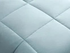 Couette enfant légère - 140 x 200 cm - 180g/m² - Fibre de soja toucher peau de pêche - Bleu - THERMO CONTROL