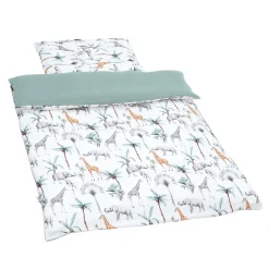 Couette et oreiller enfant prêt à dormir Safari