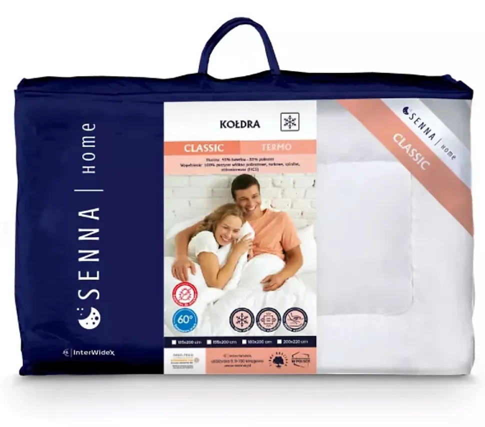 Couette hiver 200x220 CLASSIC TERMO Blanc Senna Home