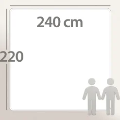 Couette hiver 240x220 cm COCOON BICOLORE Acier/Argent garnissage fibre polyester 400g/m2