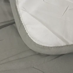 Couette hiver 260x240 cm COCOON BICOLORE Taupe/Lin garnissage fibre polyester 400g/m2