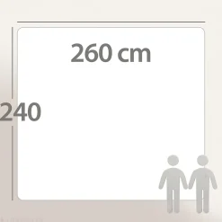 Couette hiver 260x240 cm COCOON BICOLORE Lac/Galet garnissage fibre polyester 400g/m2