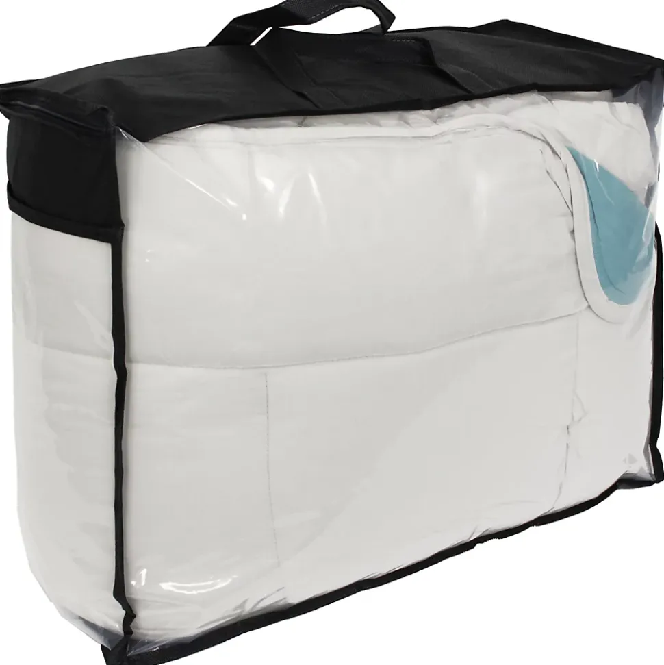 Couette hiver 240x220 cm COCOON BICOLORE Lac/Galet garnissage fibre polyester 400g/m2