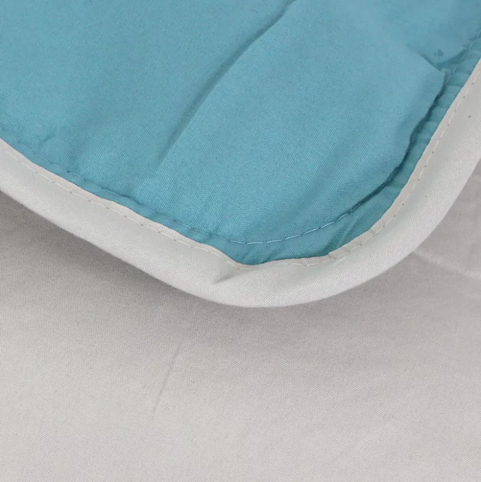 Couette hiver 240x220 cm COCOON BICOLORE Lac/Galet garnissage fibre polyester 400g/m2