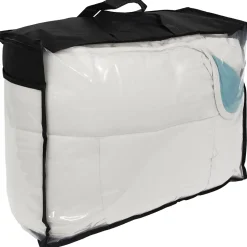 Couette hiver 200x200 cm COCOON BICOLORE Lac/Galet garnissage fibre polyester 400g/m2