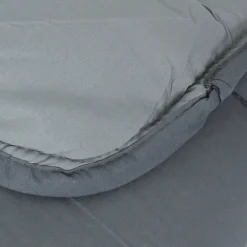 Couette hiver 140x200 cm COCOON BICOLORE Acier/Argent garnissage fibre polyester 400g/m2