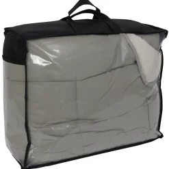 Couette hiver 140x200 cm COCOON BICOLORE Taupe/Lin garnissage fibre polyester 400g/m2