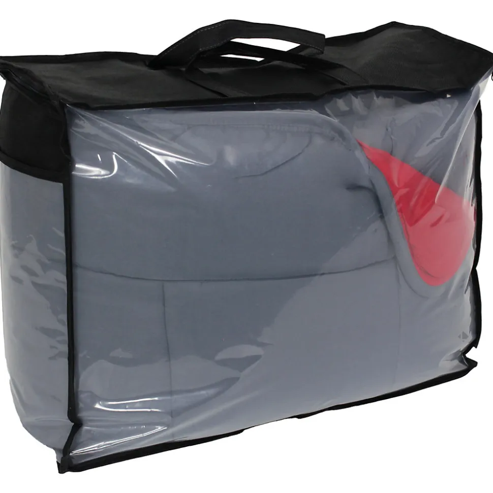 Couette hiver 140x200 cm COCOON BICOLORE Gris/Rouge garnissage fibre polyester 400g/m2