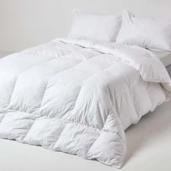 Couette hiver 150x200 cm en plumes et duvet de canard 13.5 Tog - HOMESCAPES