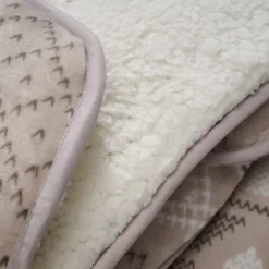 Couette Imprimée Sherpa Polaire Chaude 220x240cm CHALET