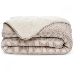 Couette Imprimée Sherpa Polaire Chaude 220x240cm CHALET