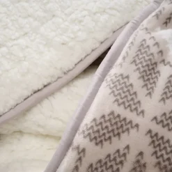 Couette Imprimée Sherpa Polaire Chaude 240x260cm CHALET