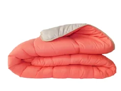 Couette Légère Corail/sable - 1 Personne 140 x 200 - 13154