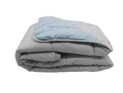 Couette légère Gris clair / Bleu ciel - 2 personnes 220 x 240 - 13242-4