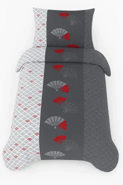 Couette Légère Imprimée Eventail - 1 Personne 140x200 - 20479