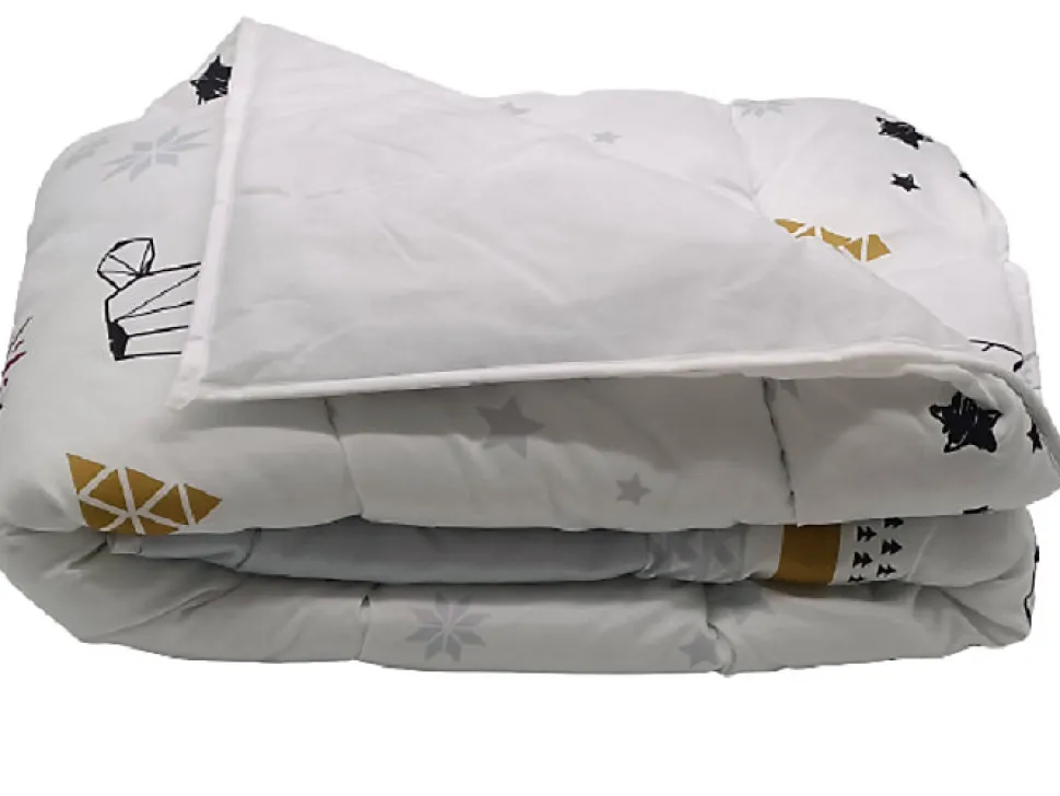 Couette légère imprimée sapin futé - 1 personne 140 x 200 - spécial été - 20644