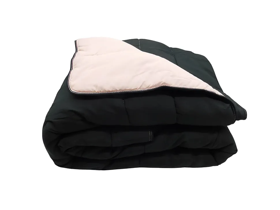 Couette légère Noir / Rose pale - 2 personnes 220 x 240 - 13242-2