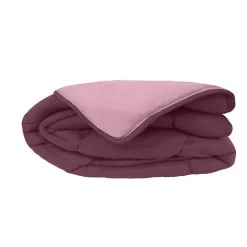 Couette Microfibre 400g/m² CALGARY Prune & Parme 240x260cm