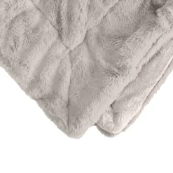 Couette Plaid gris en Polyester 130x170 cm - Collection MINNOR - SACASA