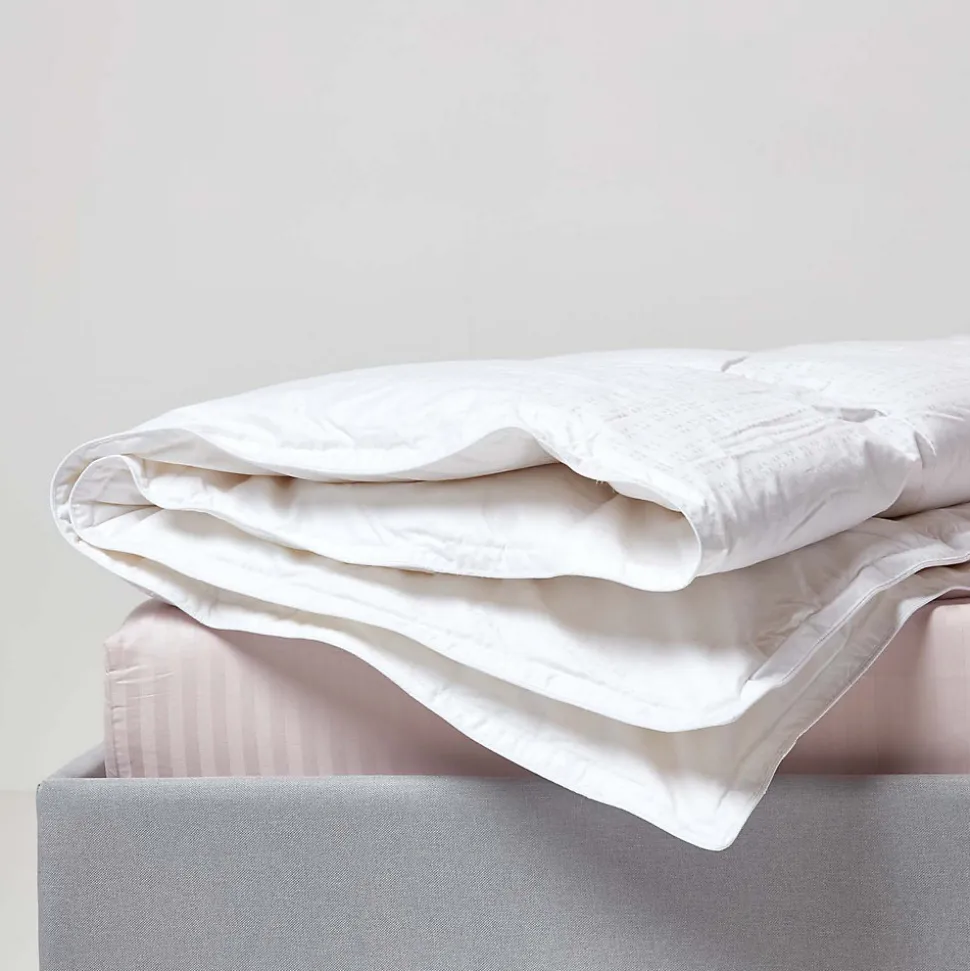 Couette Premium tempérée printemps/été en duvet d'oie 9 Tog - 200 x 200 cm - HOMESCAPES