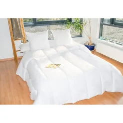 Couette protection totale anti acariens 400 gr/m² 220 x 240 cm pour lit 2 places 140 x 190 cm à 160 x 200 cm