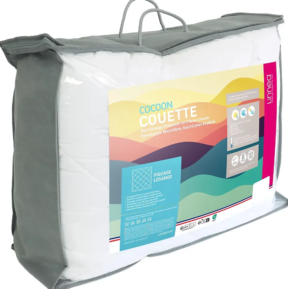 Couette été 240x220 cm COCOON garnissage fibre polyester 200g/m2