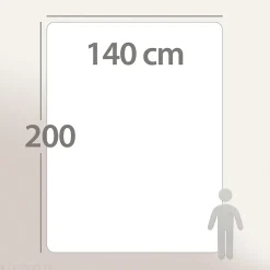 Couette été 140x200 cm HARMONIE garnissage fibre polyester 150g/m2