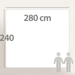 Couette été 280x240 cm HARMONIE garnissage fibre polyester 150g/m2