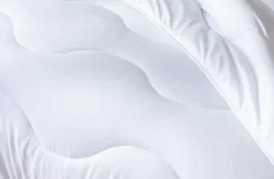 Couette tempérée 220 x 240 cm polyester microfibre blanc 250g/m²