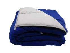 Couette tempérée Bleu limoges / Gris perle - 2 personnes 220 x 240 - 12977-9