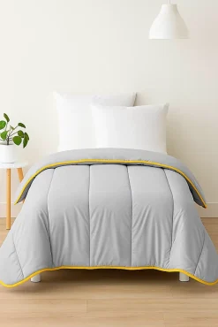 Couette tempérée Gris clair - 1 personne 140 x 200 - 13130