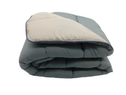 Couette tempérée Gris foncé / taupe - 1 personne 140 x 200 - 17292