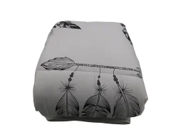 Couette tempérée imprimée attrape rêve noir - 1 personne 140 x 200 - 10747