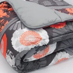 Couette Tempérée Imprimée Japonisant/gris - 1 Personne 140 x 200 - 10407