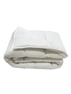 Couette tempérée microfibre blanche - 1 personne 140 x 200 - 16061