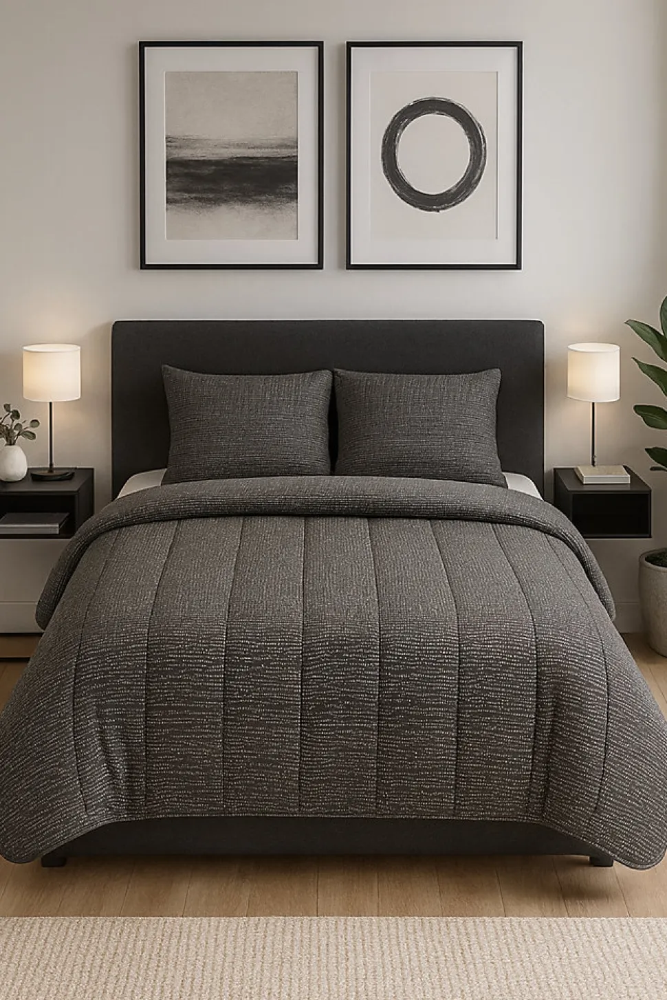 Couette tempérée Métal - 1 ou 2 personnes - 200 x 200 - 16015